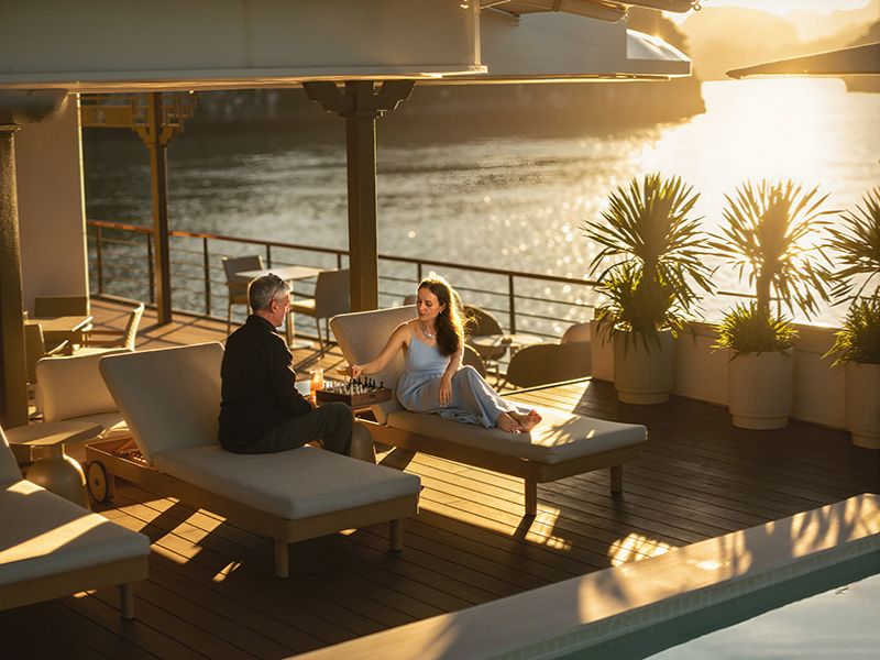 Bhaya Soul outdoor lounge, Halong Bay