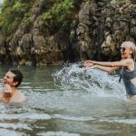 Swimming on Halong Bay