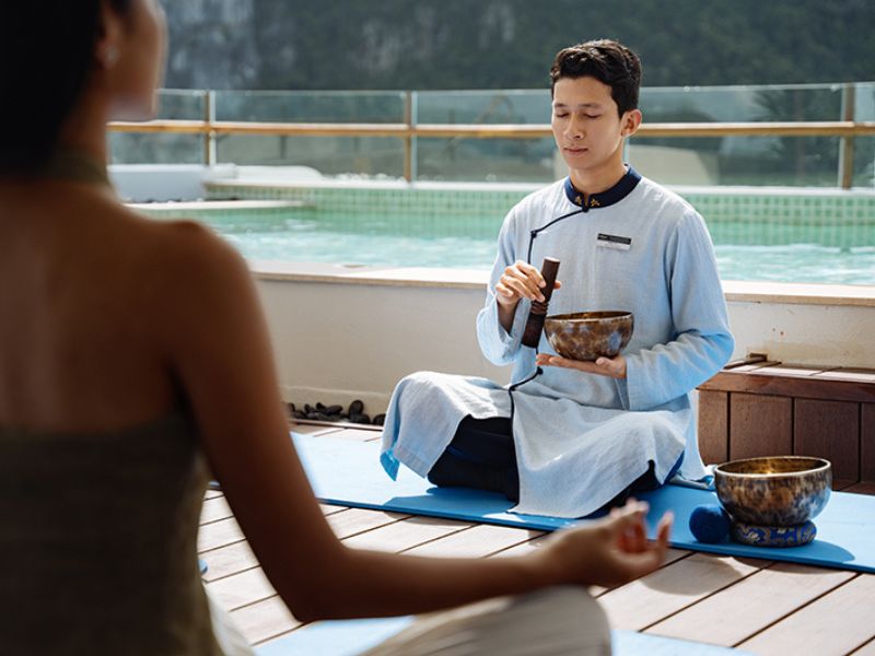 Onboard Wellness Activities of Bhaya Soul, Halong Bay