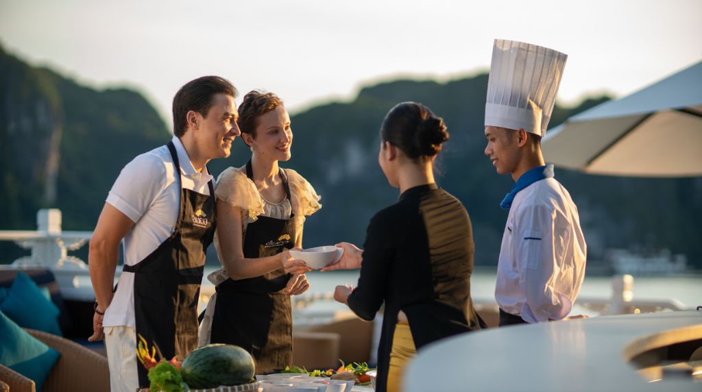 Cooking class aboard The Au Co